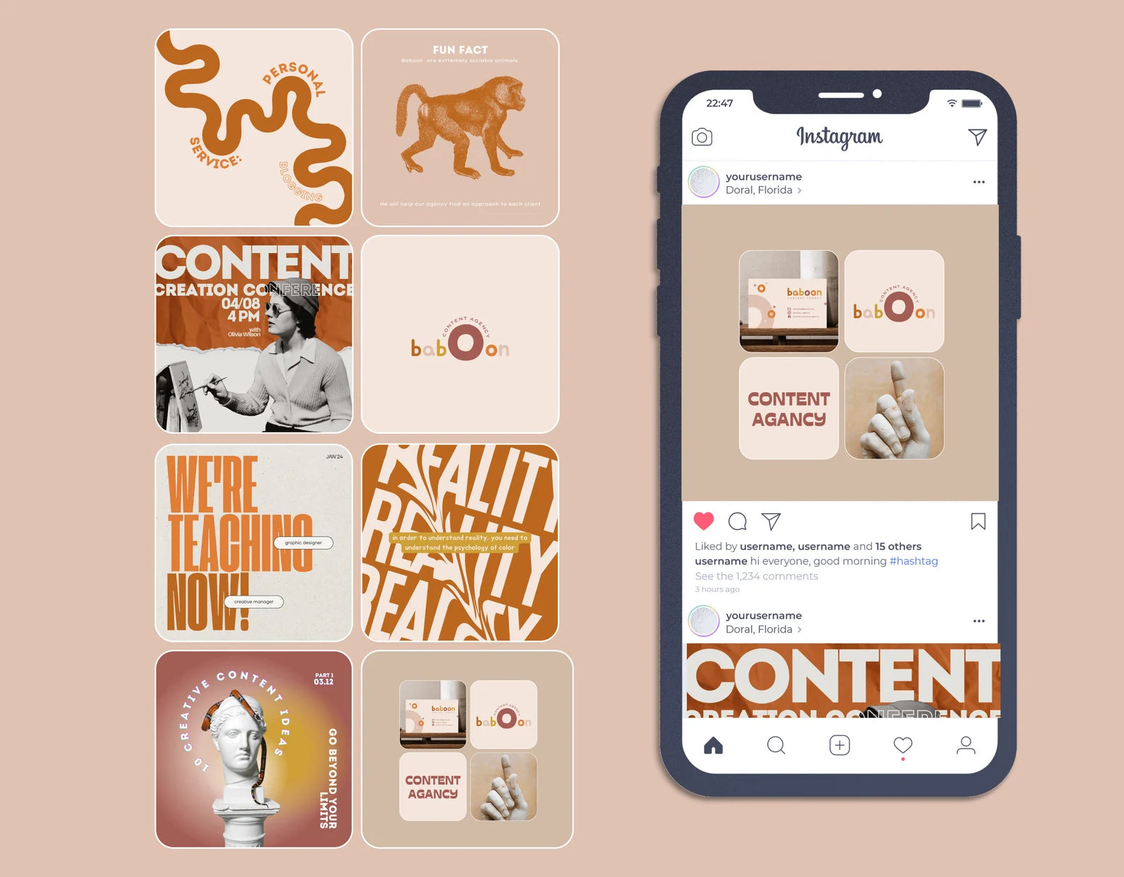 Unique Instagram Post Templates Bundle | Social Media Branding Package 9 Personality Instagram Post Templates Canva | | Content Creation
