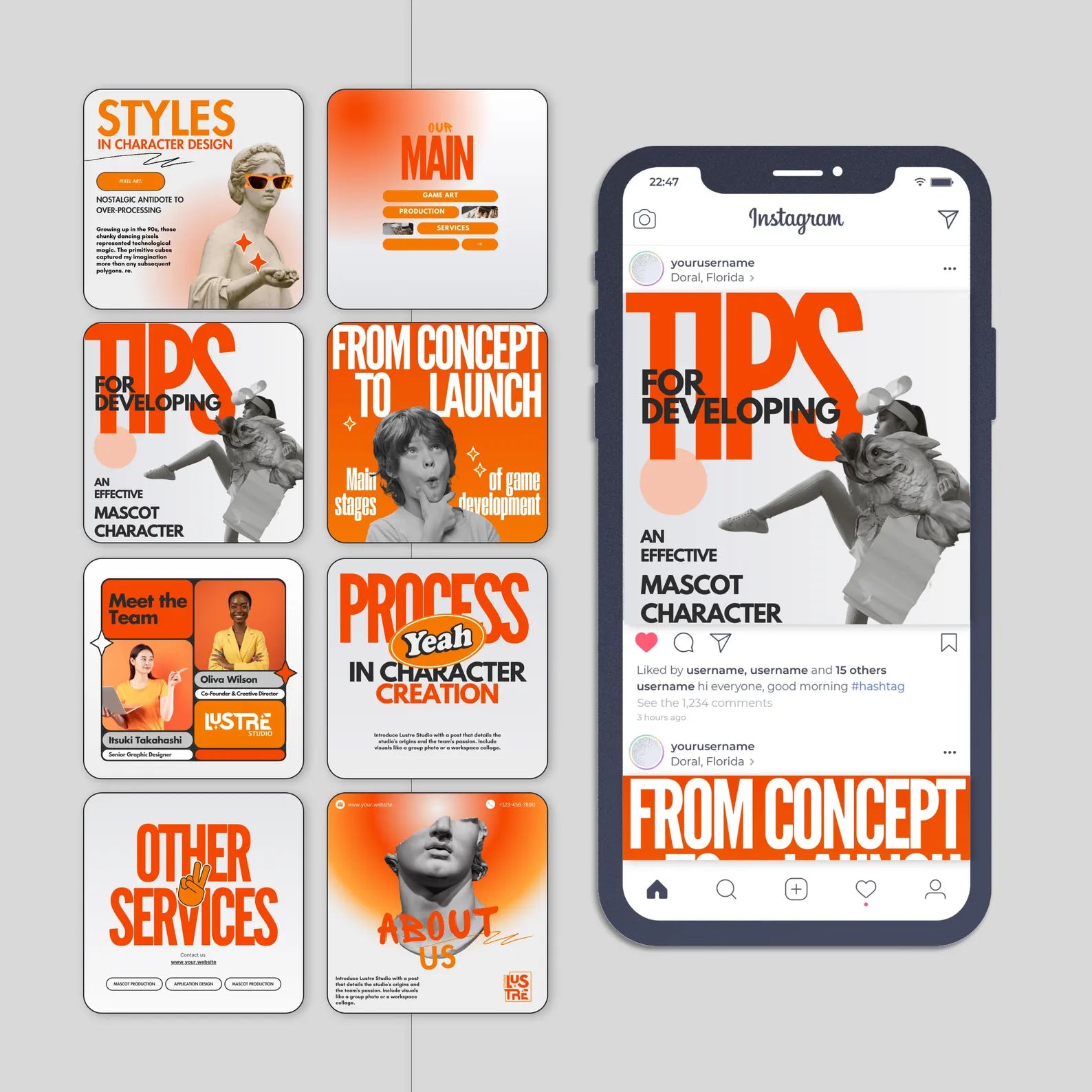 Unique Instagram Post Templates Bundle | Social Media Branding Package 9 Personality Instagram Post Templates Canva | | Content Creation