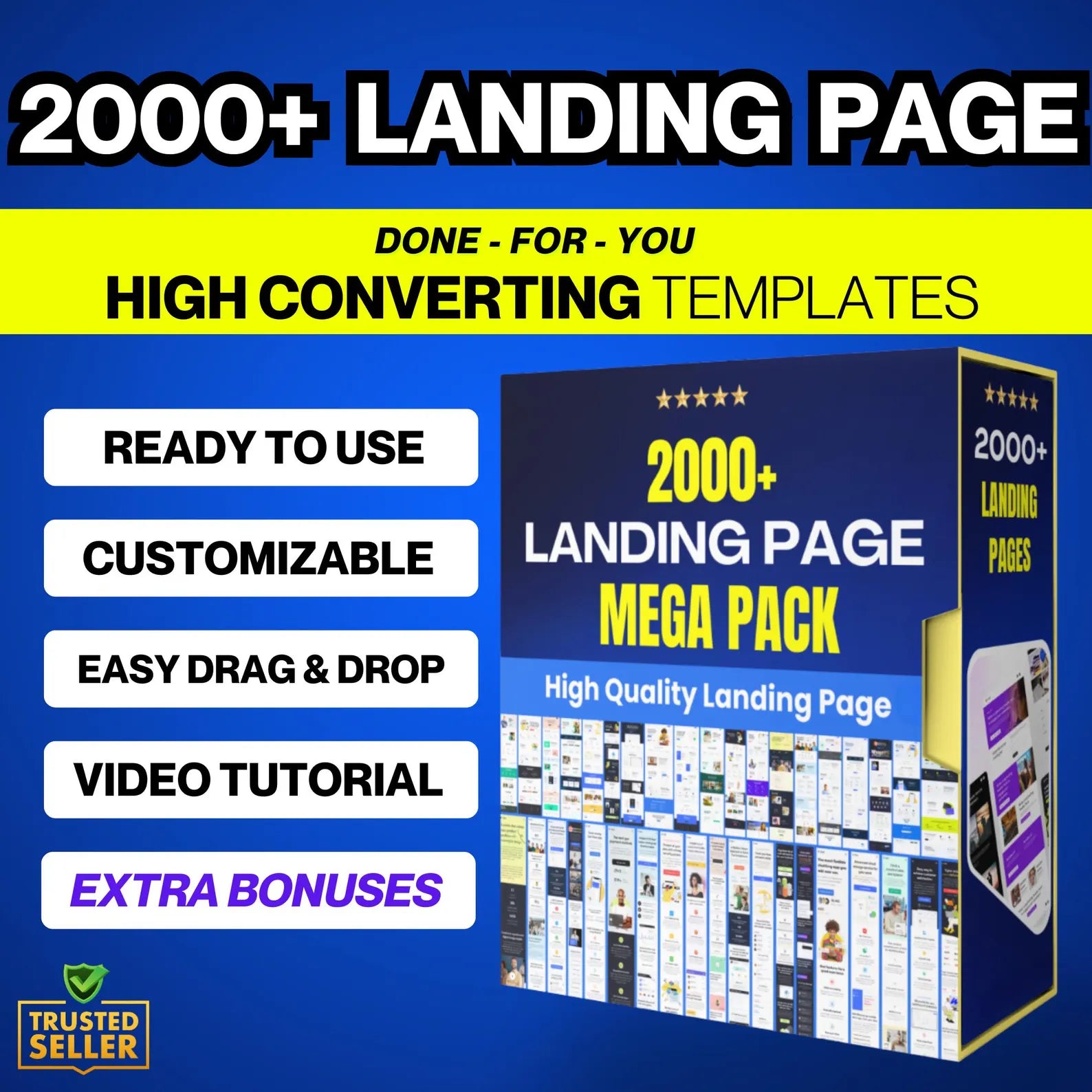 2000+ High-Converting Landing Page Templates | SEO-Optimized & Mobile-Responsive Design, Fully Customizable