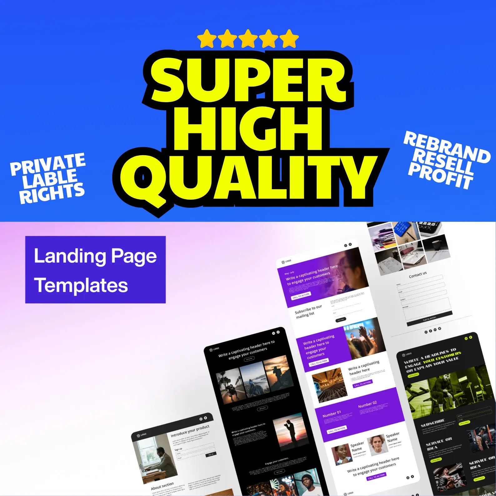2000+ High-Converting Landing Page Templates | SEO-Optimized & Mobile-Responsive Design, Fully Customizable